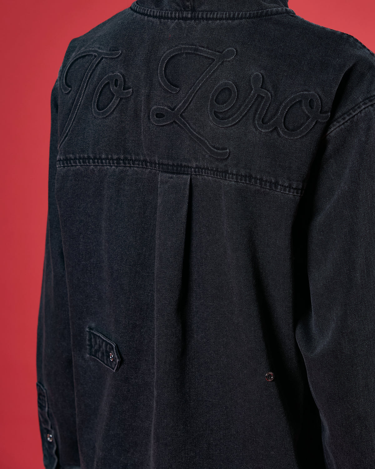 'PAW-FIT OF THE DAY' HOODED SHIRT (WASHED BLACK)