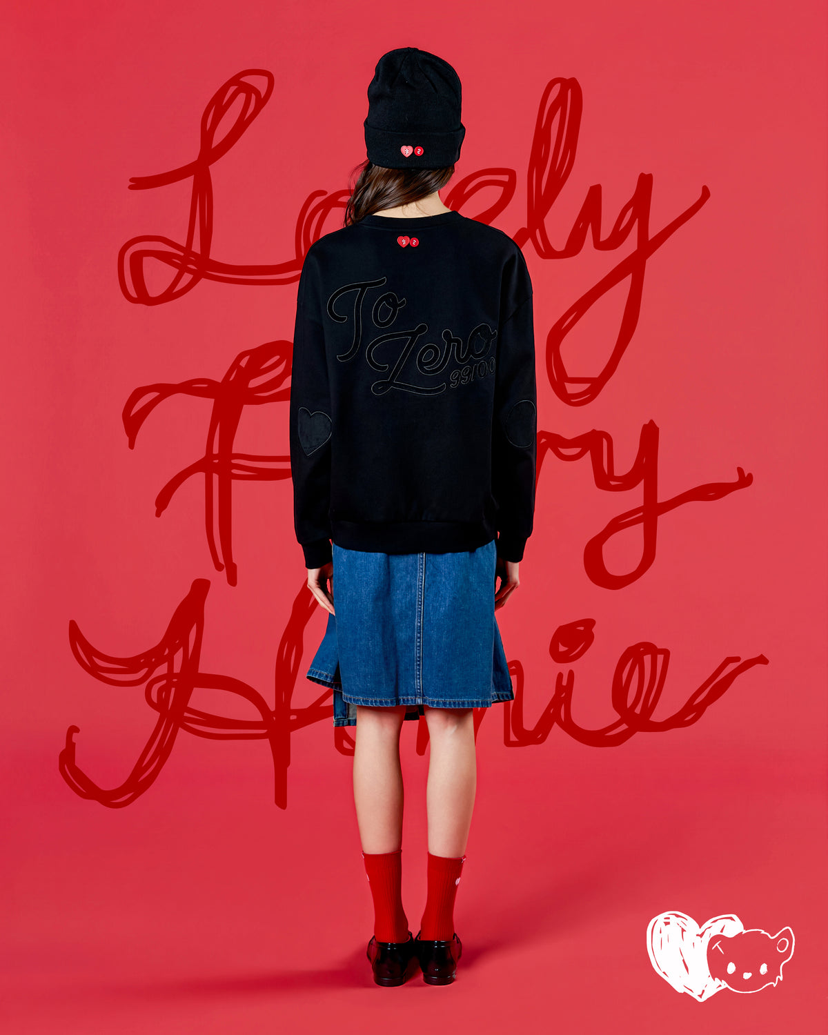 'MY HOMEY SIDEKICK' CREWNECK SWEATSHIRT (BLACK)