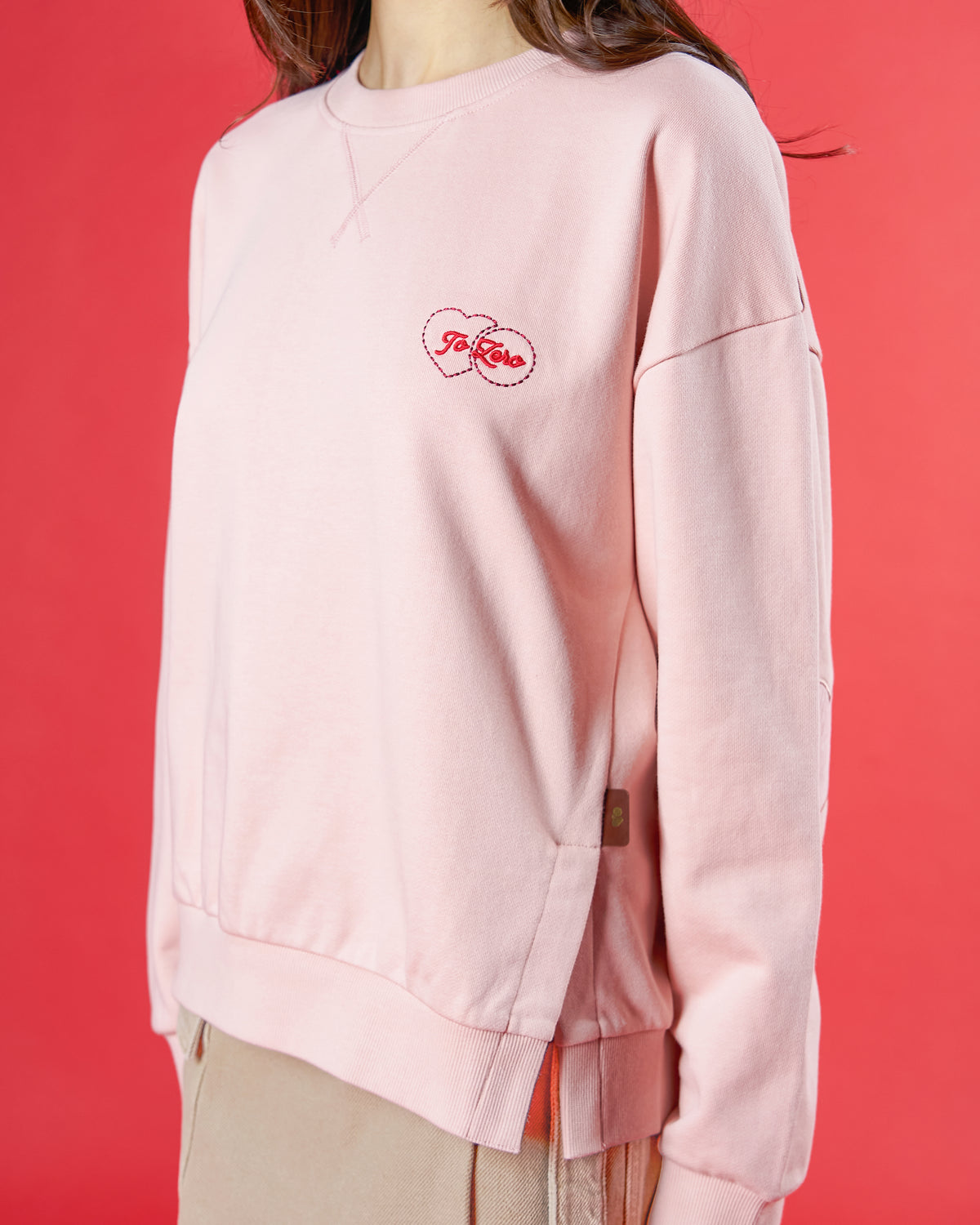 'MY HOMEY SIDEKICK' CREWNECK SWEATSHIRT (PEACH)